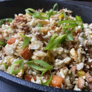 Chinese Low Carb cauliflower fried rice