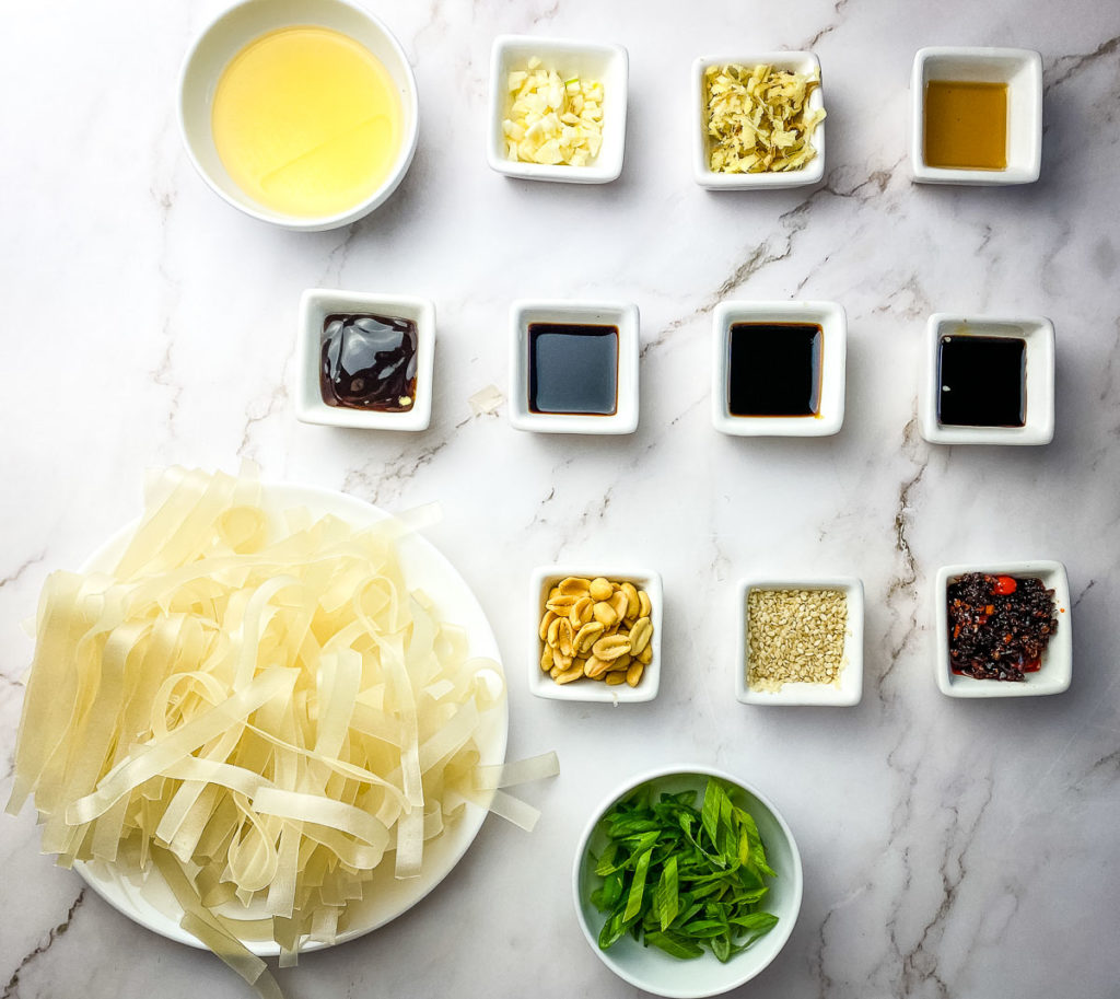 Ingredients for Lao Gan Ma CHili Noodles