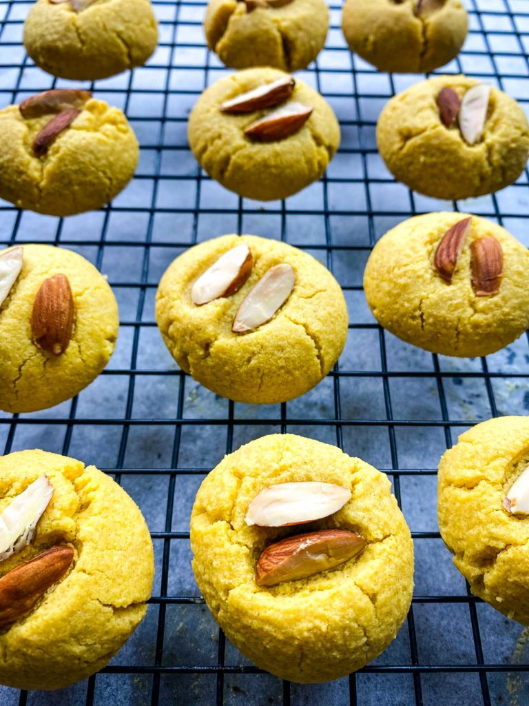 Eggless-Chickpea-Cookies on a rack