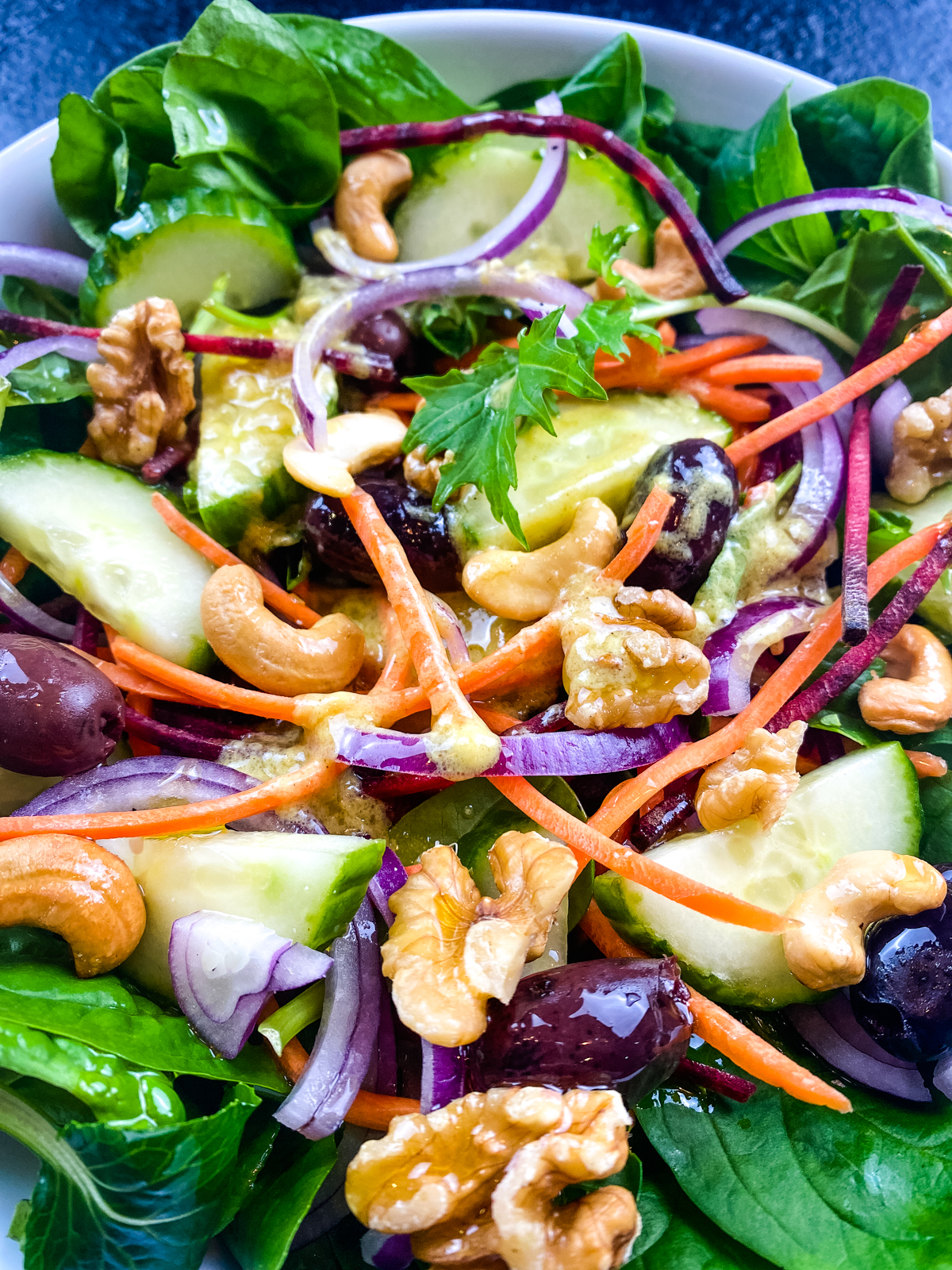 Gourmet Mixed Green Salad In A Bowl