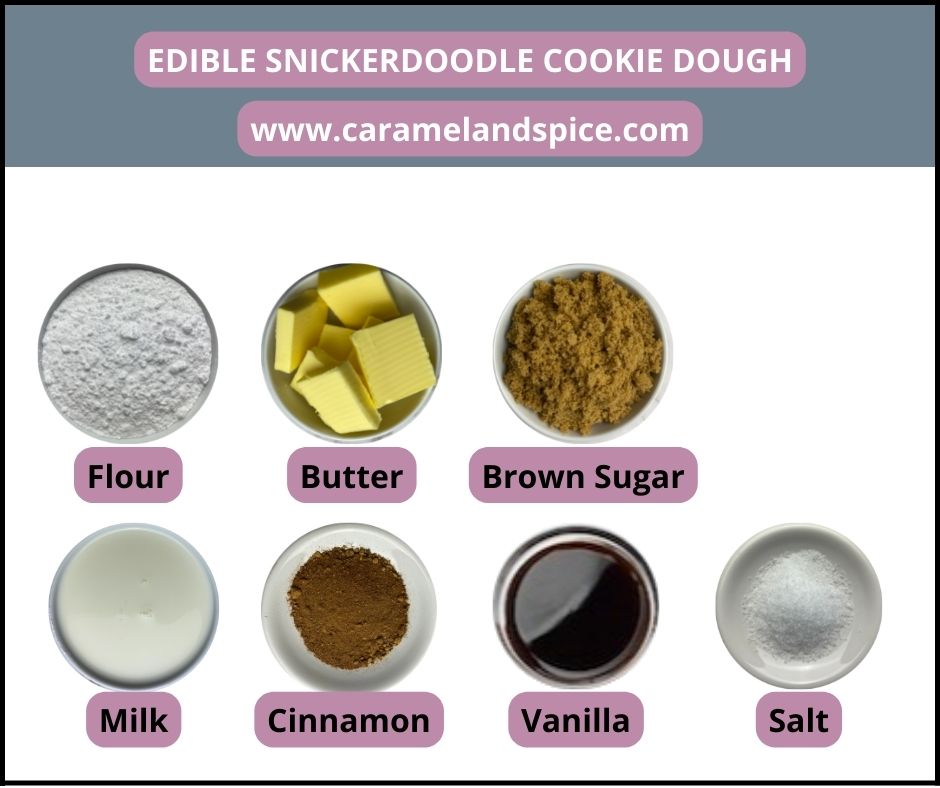 Edible Snickerdoodle Cookie Dough