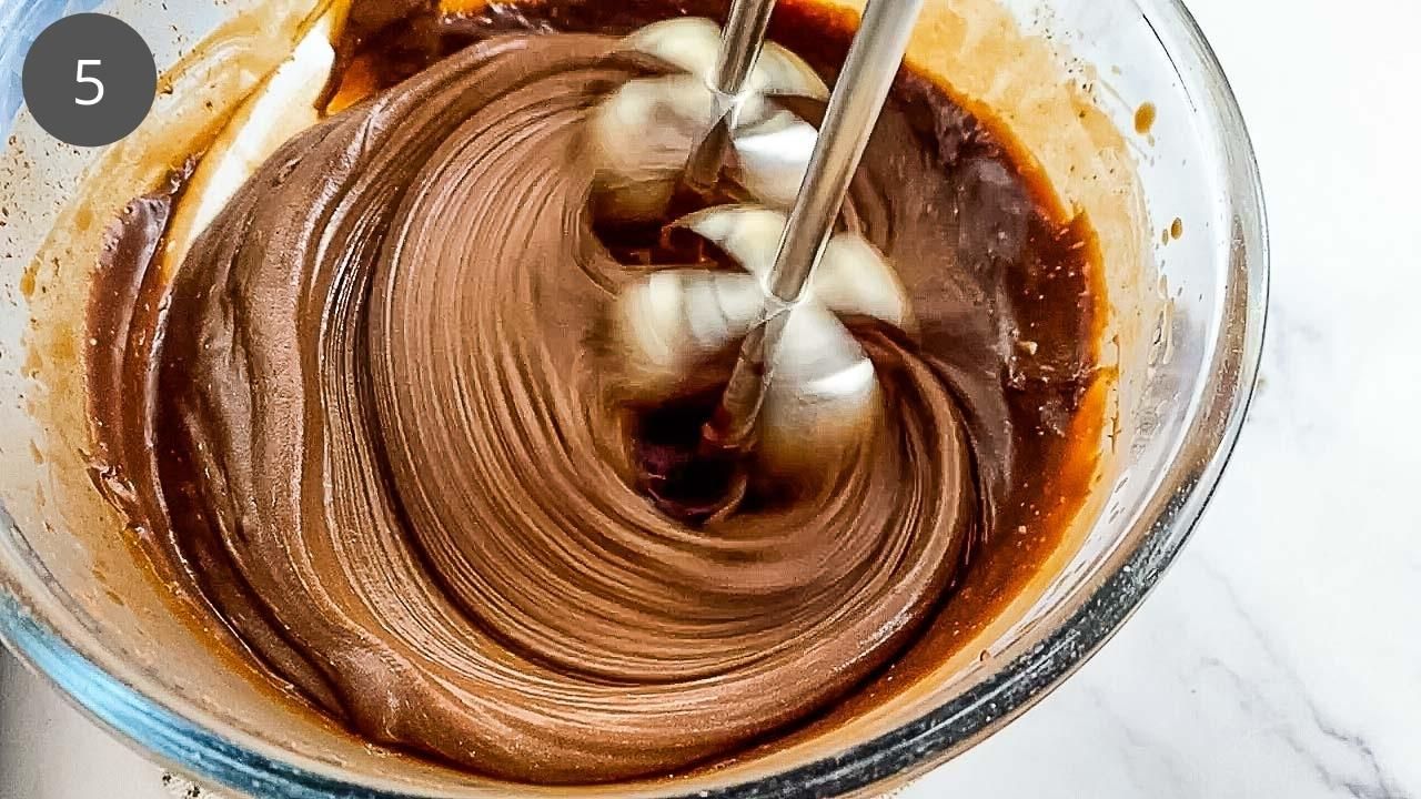 Whipped Chocolate Ganache Frosting - Caramel and Spice