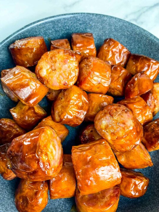 Smoked Sausage In Air Fryer Caramel and Spice