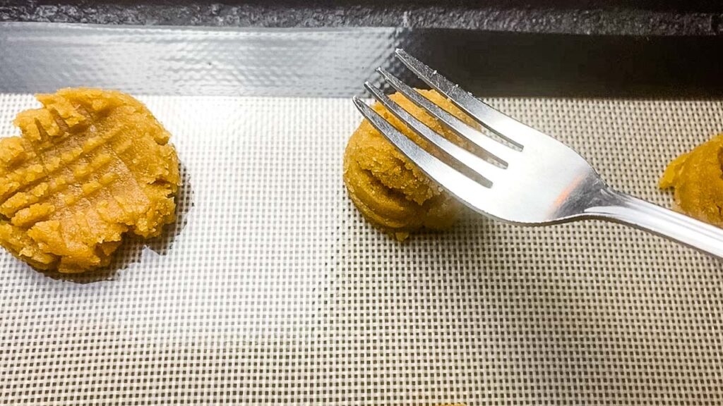 dough balls on cookie sheets