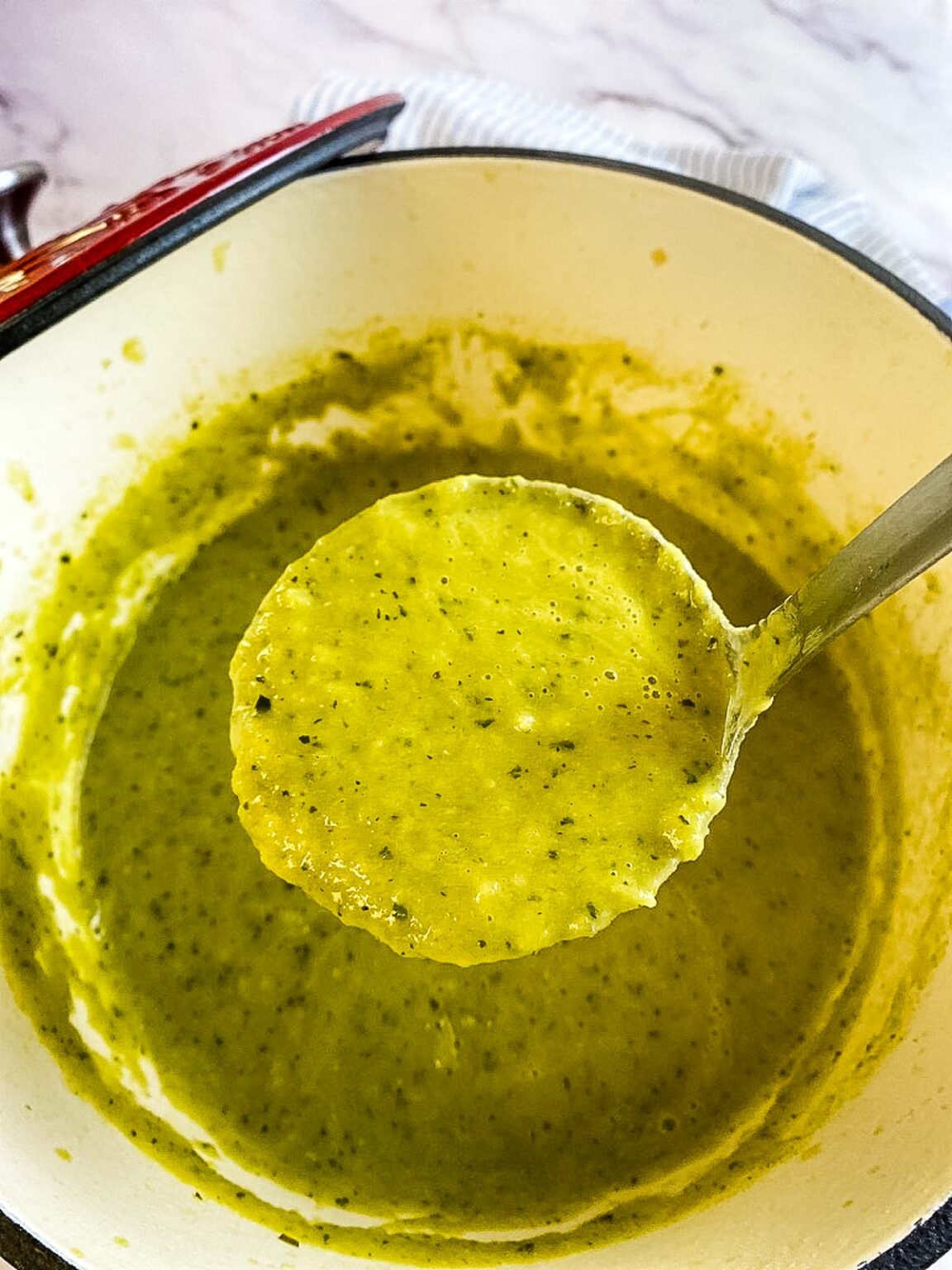 Leek Soup Without Potatoes - Caramel and Spice