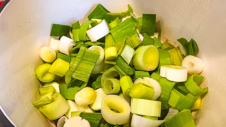 Leek Soup Without Potatoes - Caramel and Spice