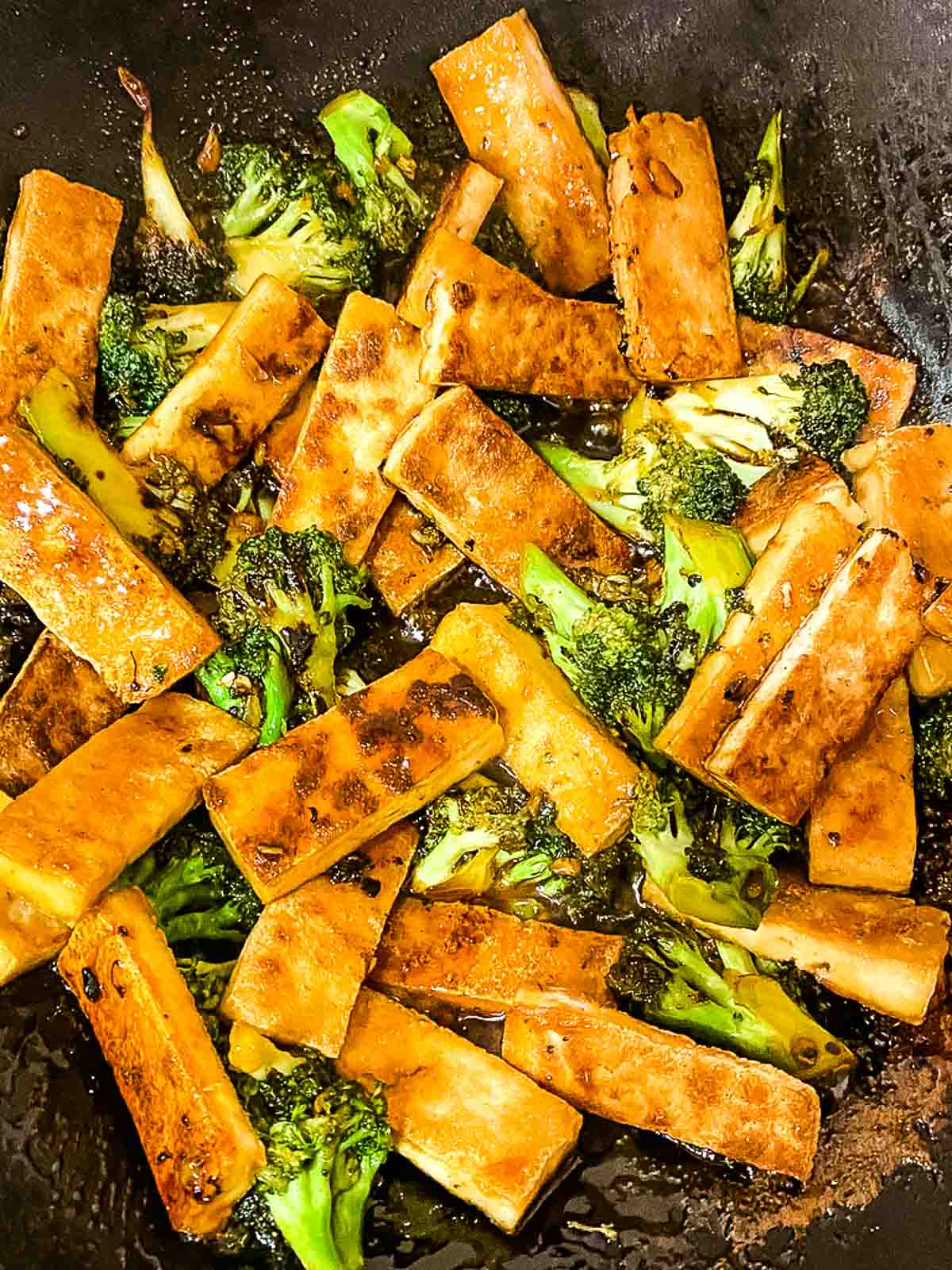 Mongolian Crispy Tofu And Broccoli Stir Fry Caramel and Spice