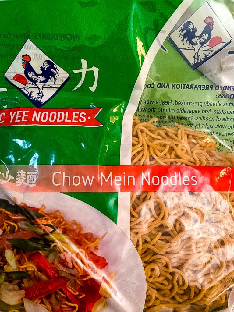 house special chow mein using pre-cooked noodles