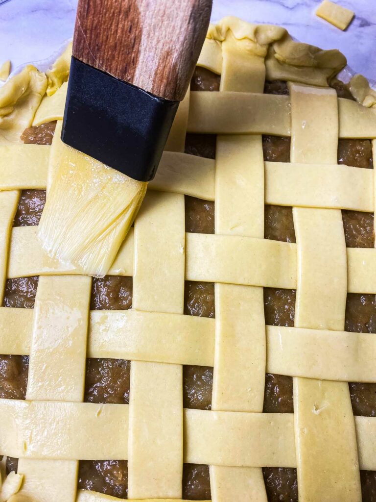 the recipe for apple pie
lattice 