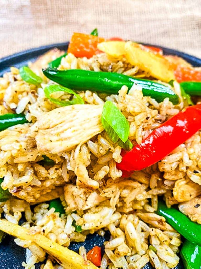 authentic green curry fried rice.