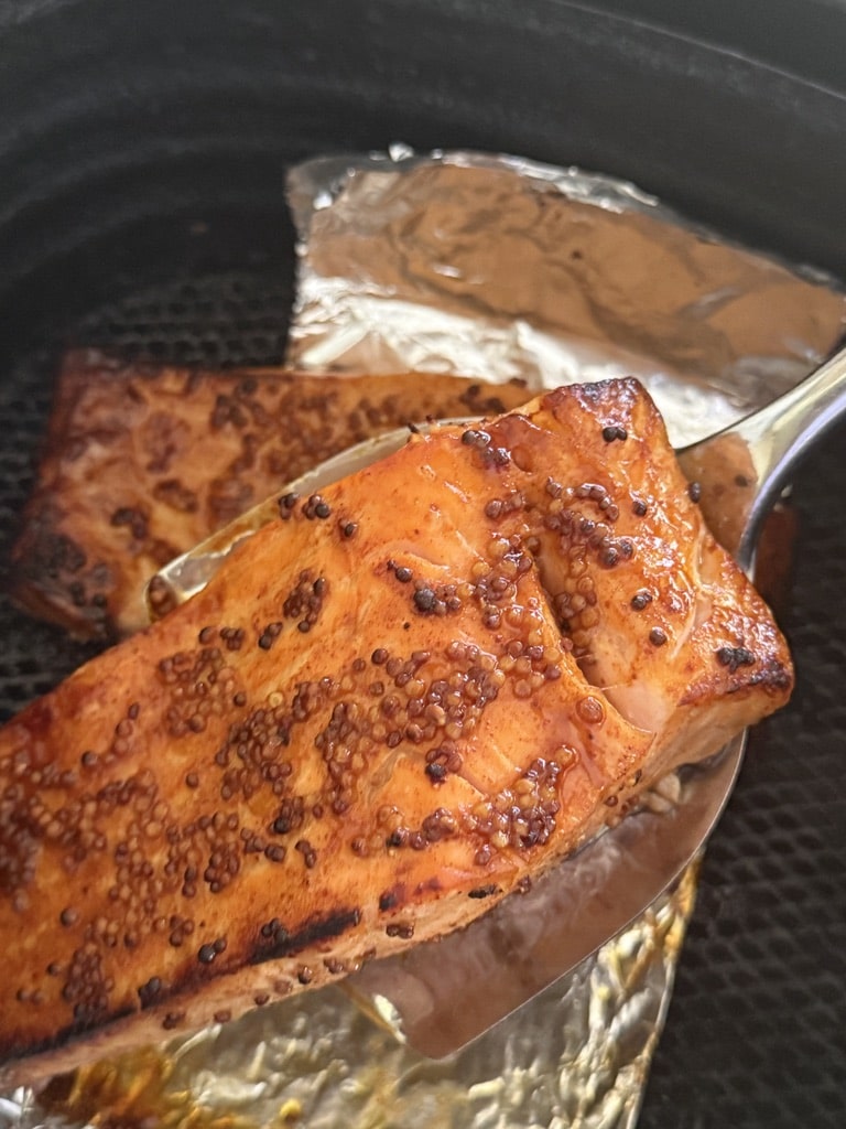 Honey Mustard Salmon In Air Fryer
